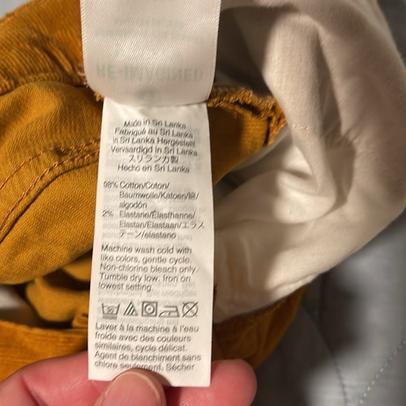 NWT J. Crew Factory 9” High Rise Skinny Corduroy Pant with Button Fly 28 - Picture 10 of 11